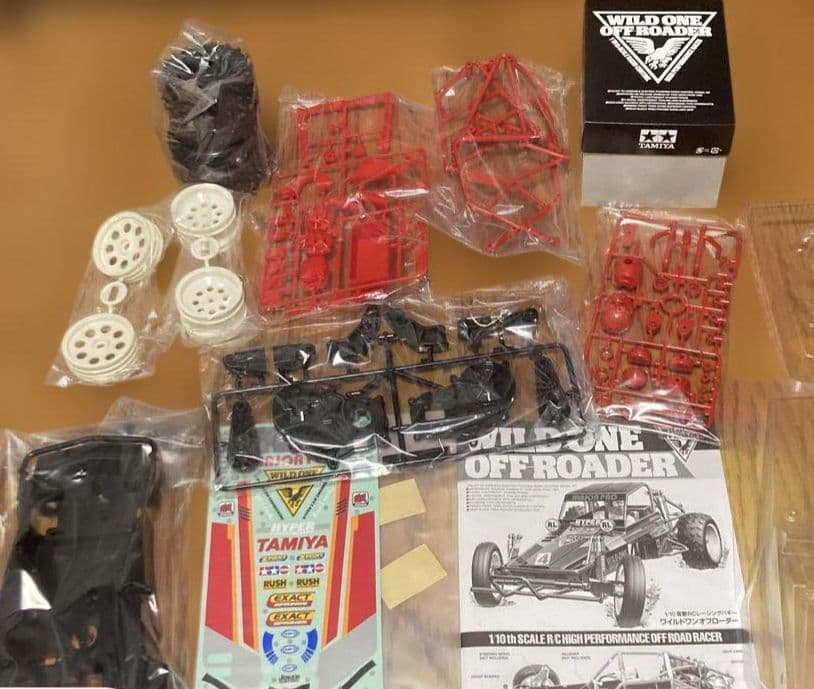 ラスト　タミヤ　ワイルドワンオフローダー　塗料　ボールベアリングサービス