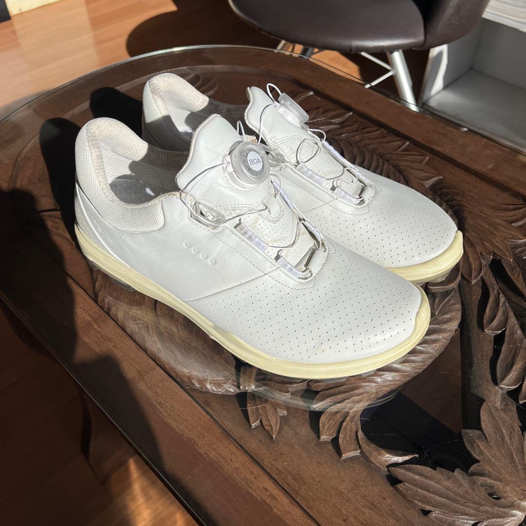 Ecco ゴルフシューズ ホワイト　43 26.5-27