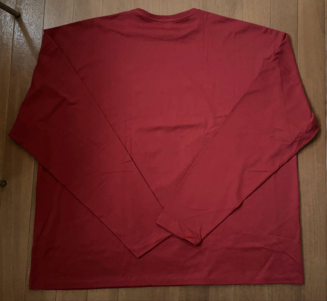 【thehighlights】lite 'big LS tee' red ロンT