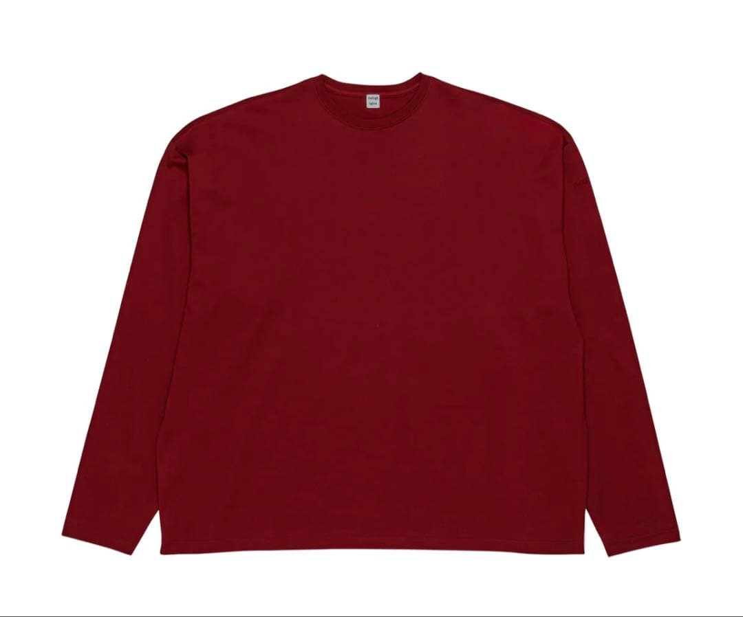 【thehighlights】lite 'big LS tee' red ロンT