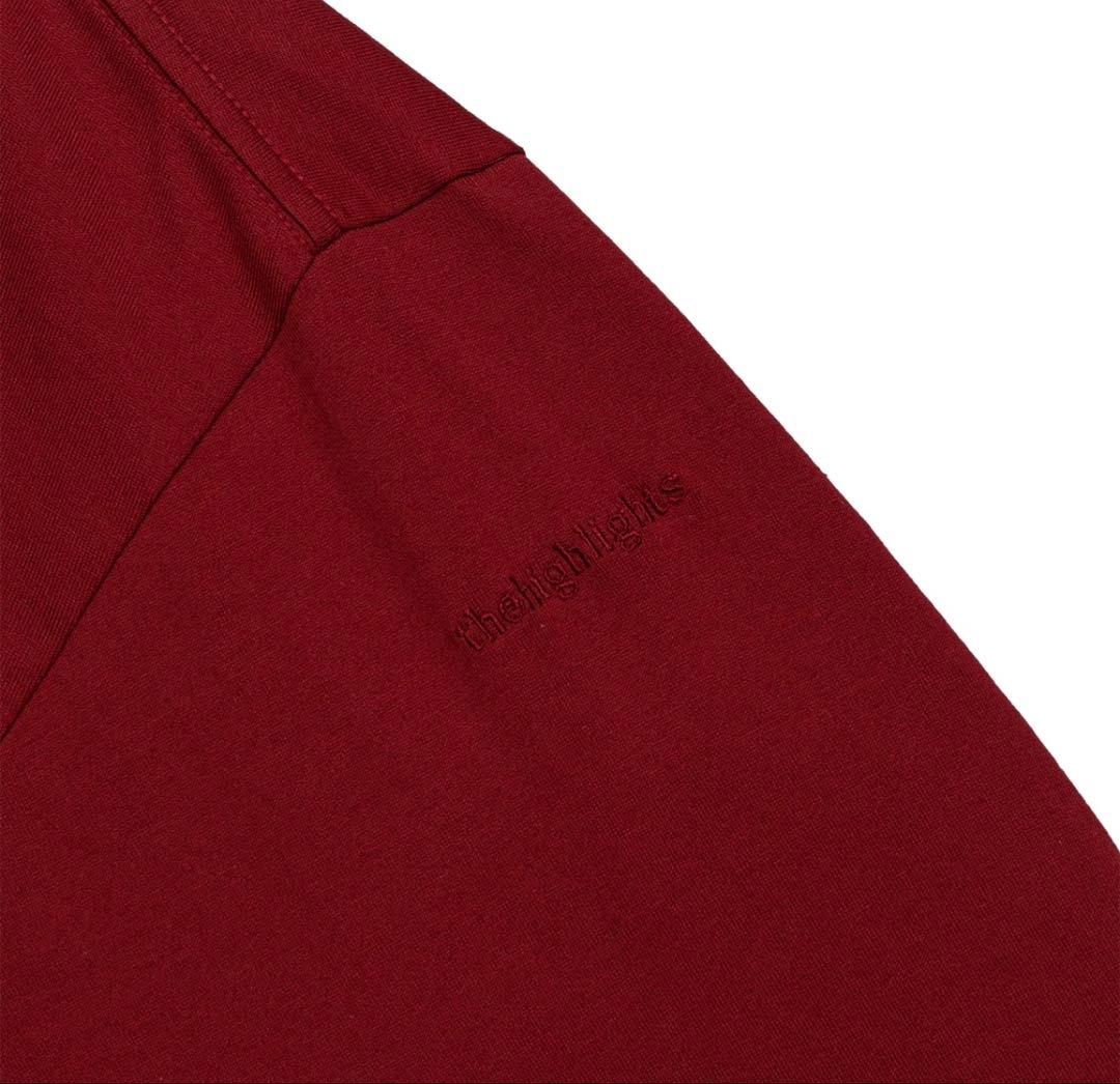 【thehighlights】lite 'big LS tee' red ロンT