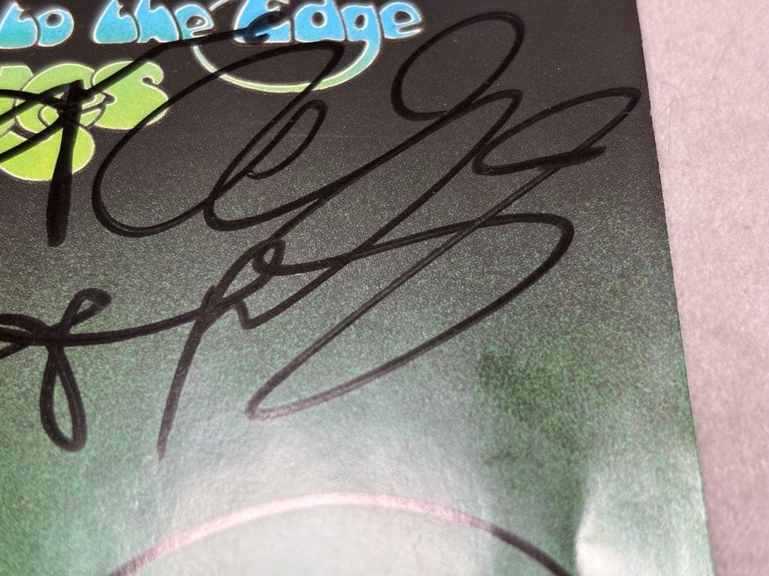 レア　yes 直筆サインCD Jon Anderson Chris Squire