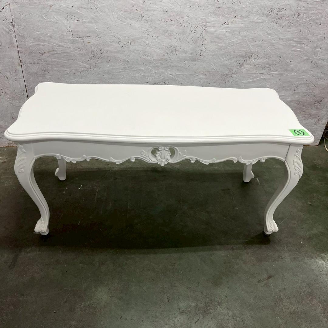 木製 ロココ調 ローテーブル センターテーブル アンティーク ① A0604