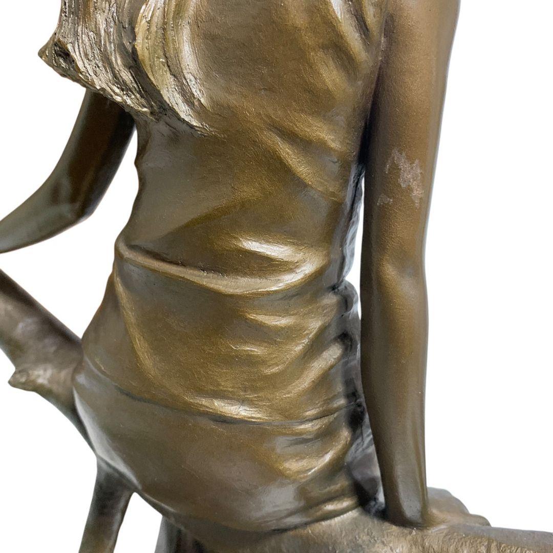 大道寺光弘 木もれ陽の中で ブロンズ像 女性像 美人像 置物 世界限定1000体