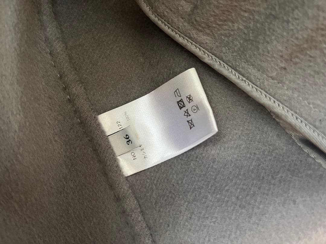 エブール ebure カシミアリバー メタル釦ジャケット コート