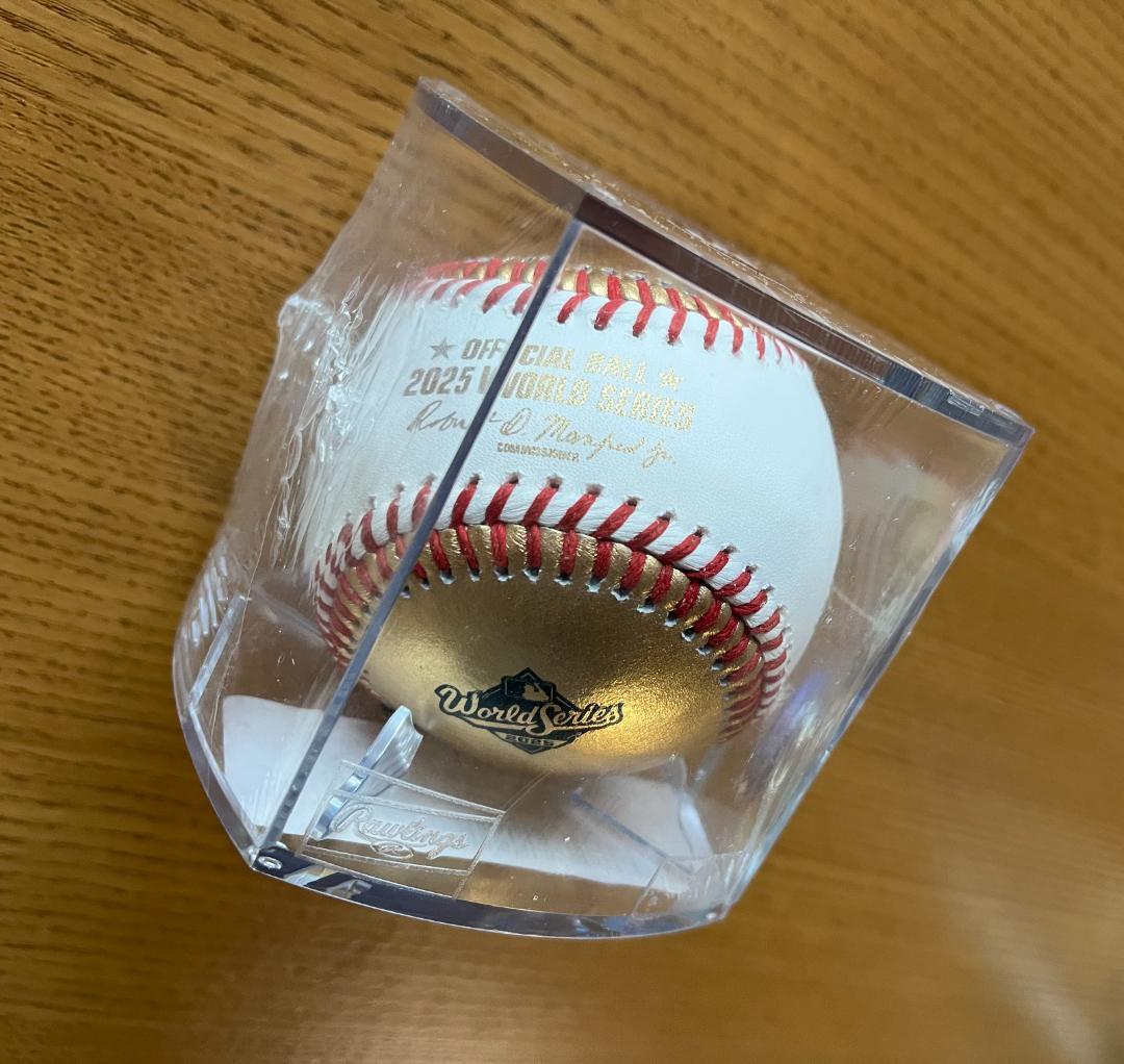 ドジャース MLB ワールドシリーズ 2025 優勝 ロゴ入り ボール