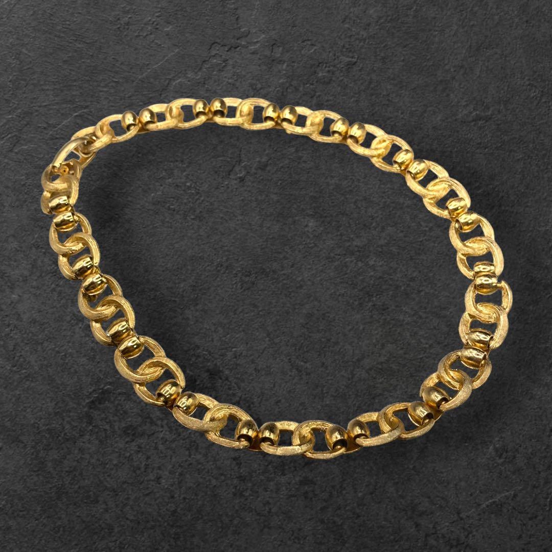 ヴィンテージ Dior ネックレス チョーカー 極太 大ぶり 335