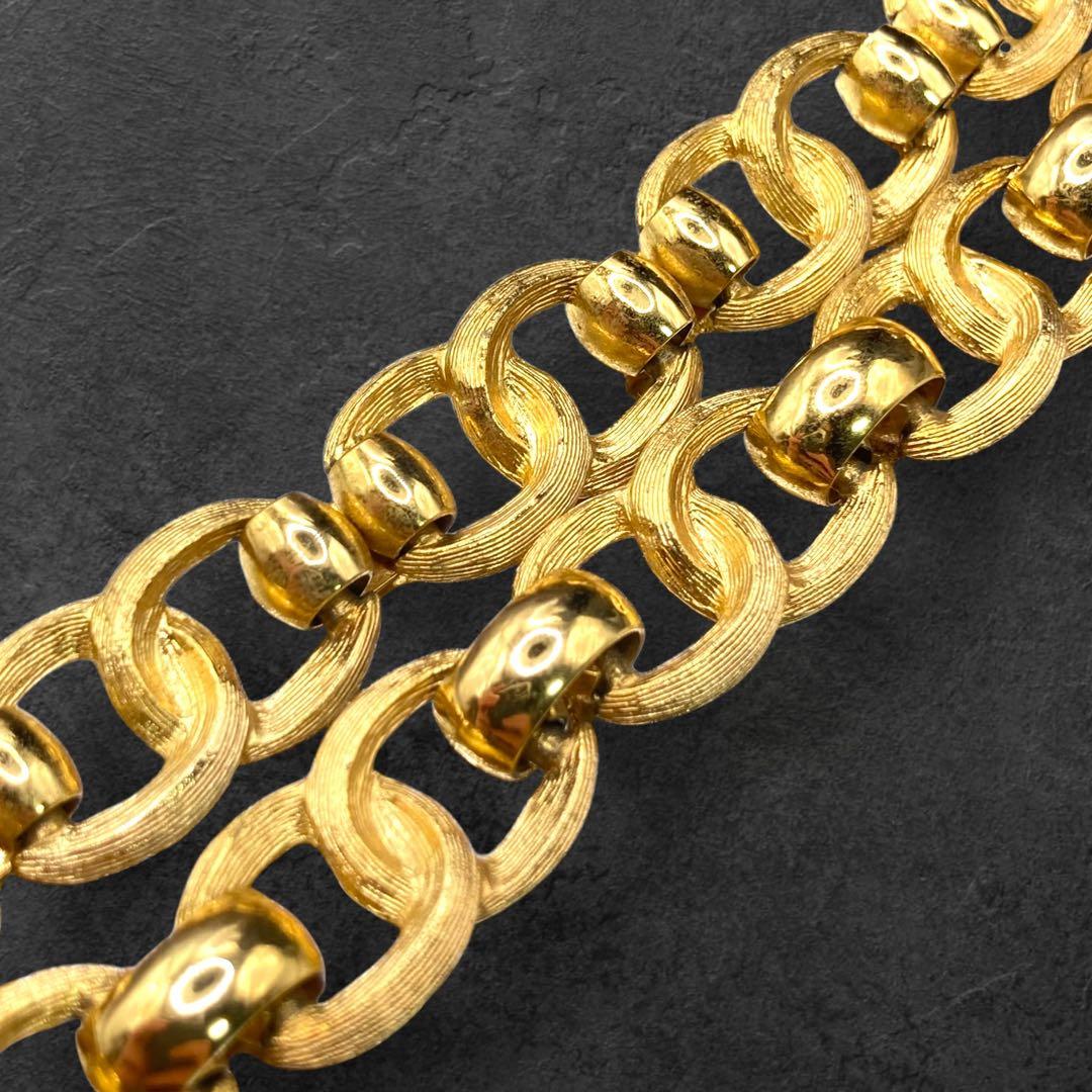 ヴィンテージ Dior ネックレス チョーカー 極太 大ぶり 335