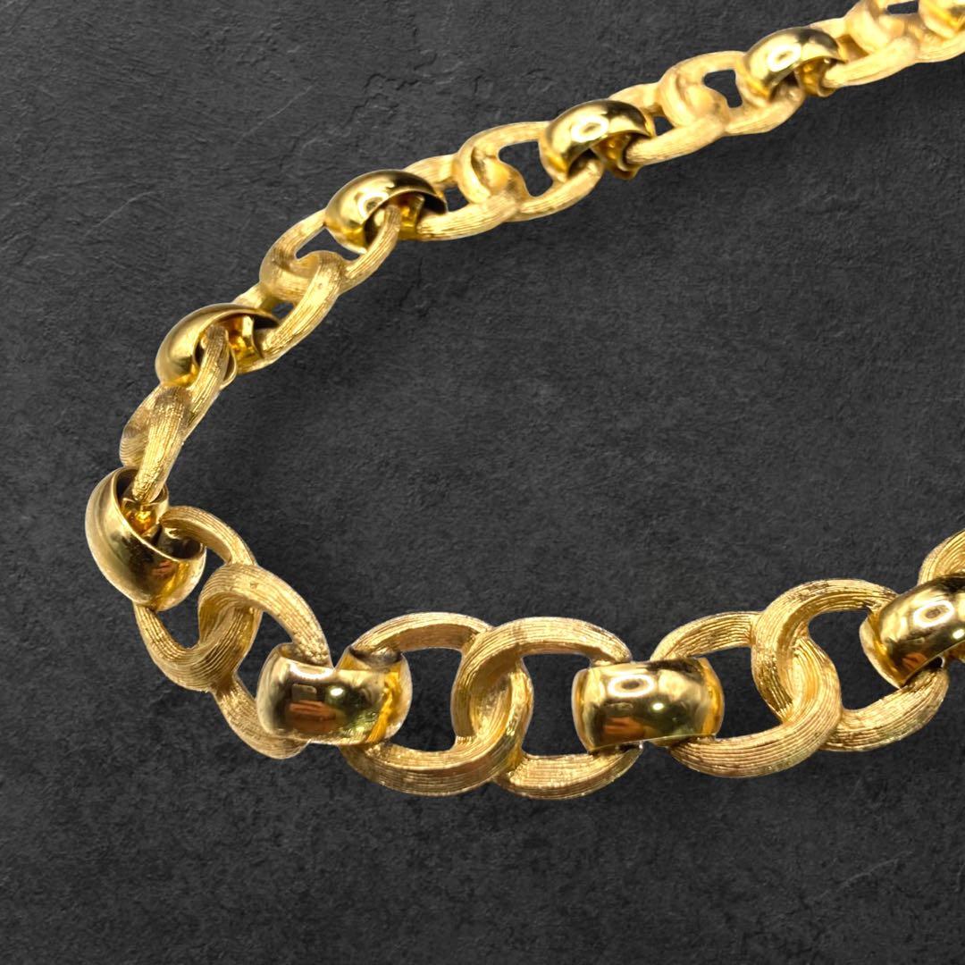 ヴィンテージ Dior ネックレス チョーカー 極太 大ぶり 335