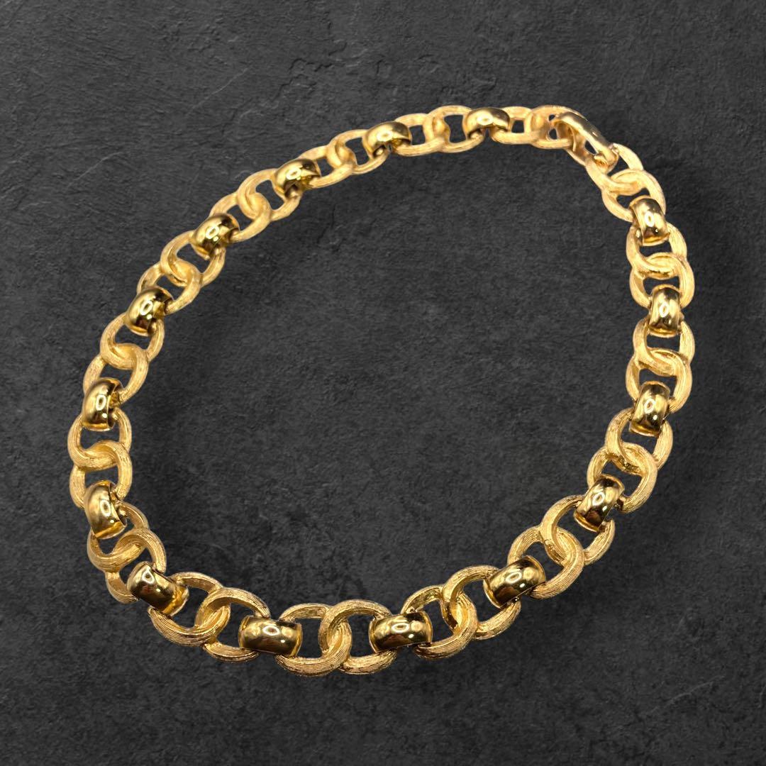 ヴィンテージ Dior ネックレス チョーカー 極太 大ぶり 335