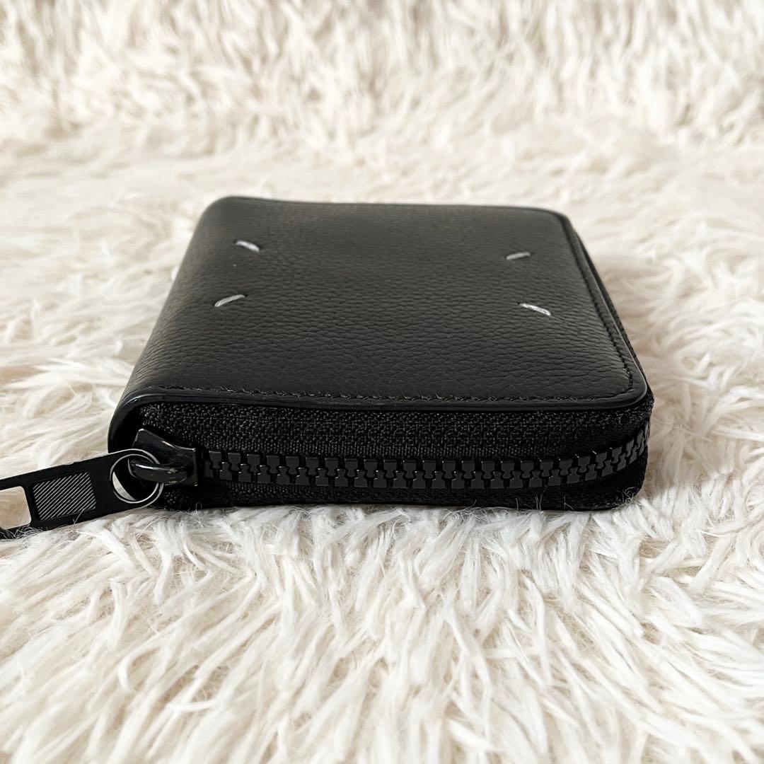 美品✨MAISON MARGIELA メゾンマルジェラ　二つ折り財布　レザー　黒