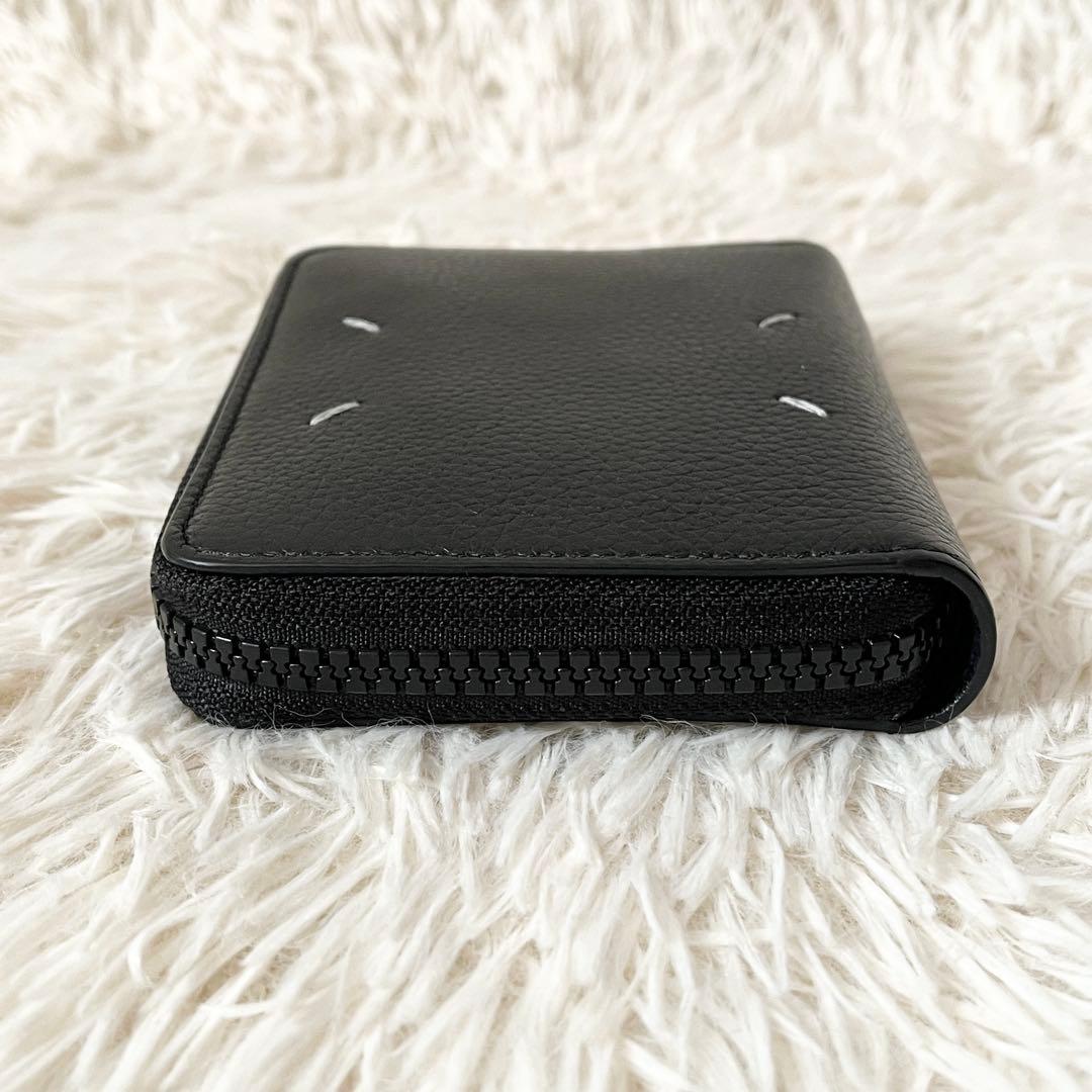 美品✨MAISON MARGIELA メゾンマルジェラ　二つ折り財布　レザー　黒