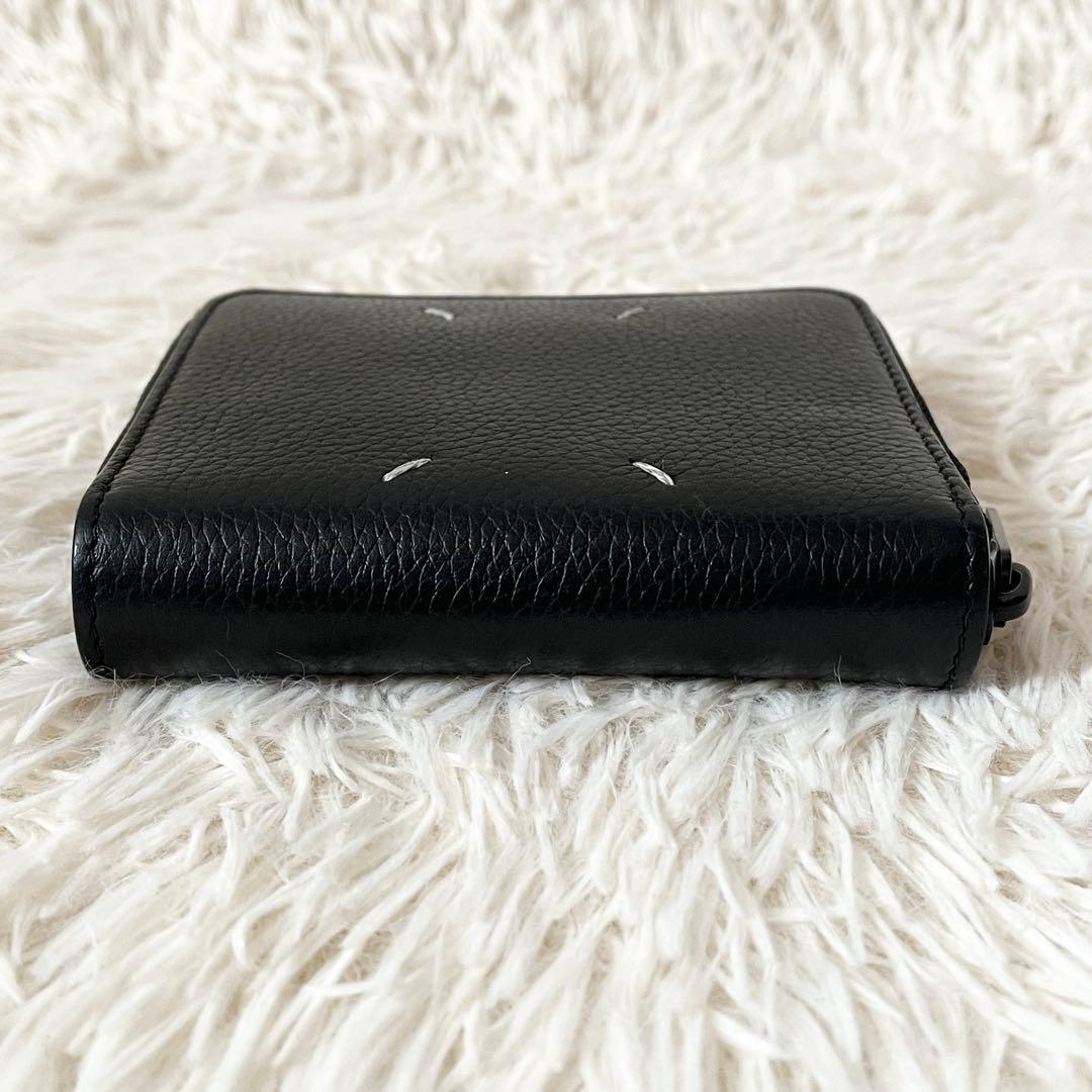 美品✨MAISON MARGIELA メゾンマルジェラ　二つ折り財布　レザー　黒
