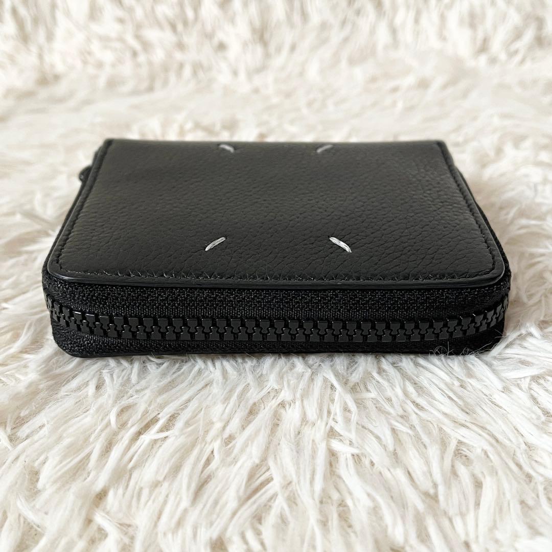 美品✨MAISON MARGIELA メゾンマルジェラ　二つ折り財布　レザー　黒