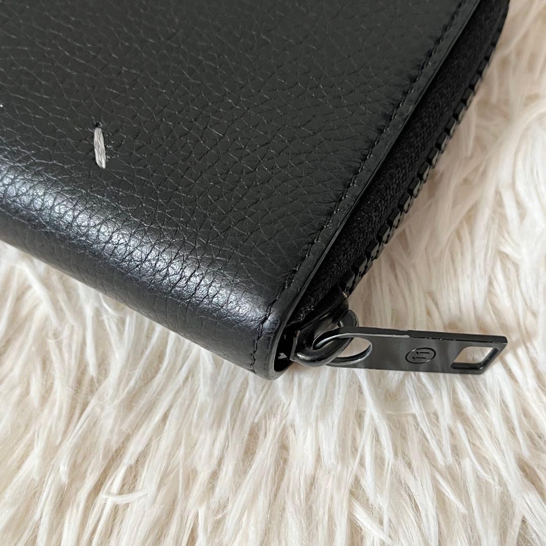 美品✨MAISON MARGIELA メゾンマルジェラ　二つ折り財布　レザー　黒