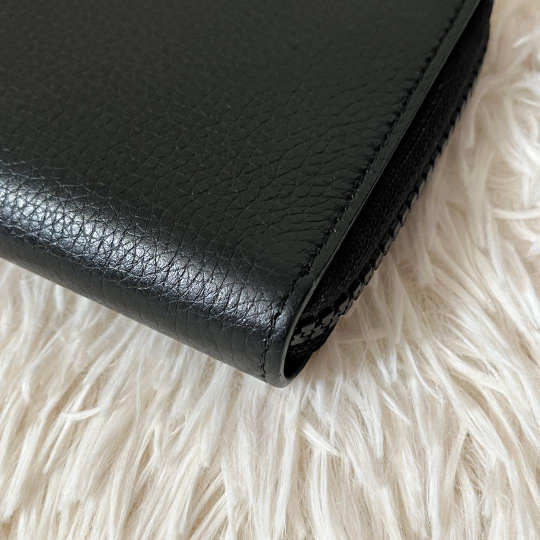 美品✨MAISON MARGIELA メゾンマルジェラ　二つ折り財布　レザー　黒