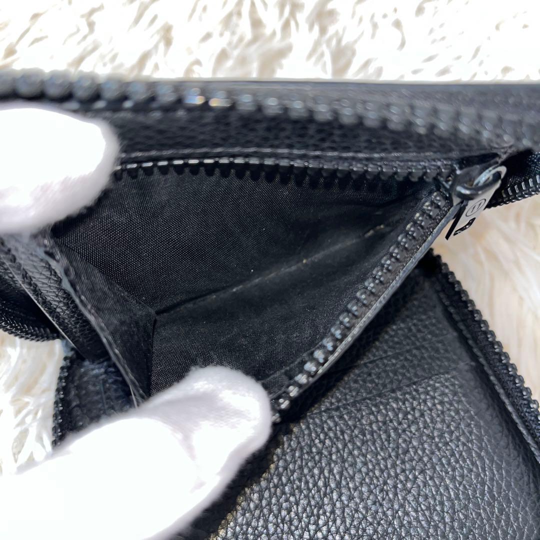美品✨MAISON MARGIELA メゾンマルジェラ　二つ折り財布　レザー　黒