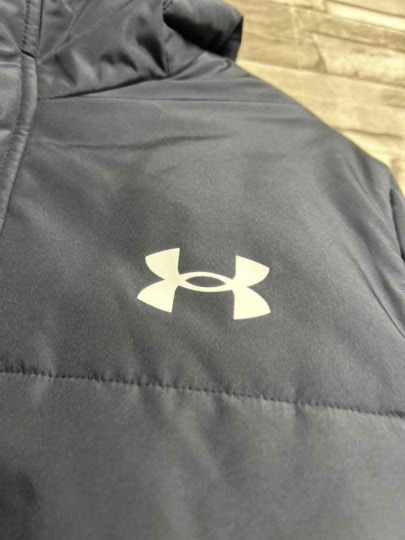 h*a様 アンダーアーマー ベンチコート M 中綿 ダウン コート ブラック
