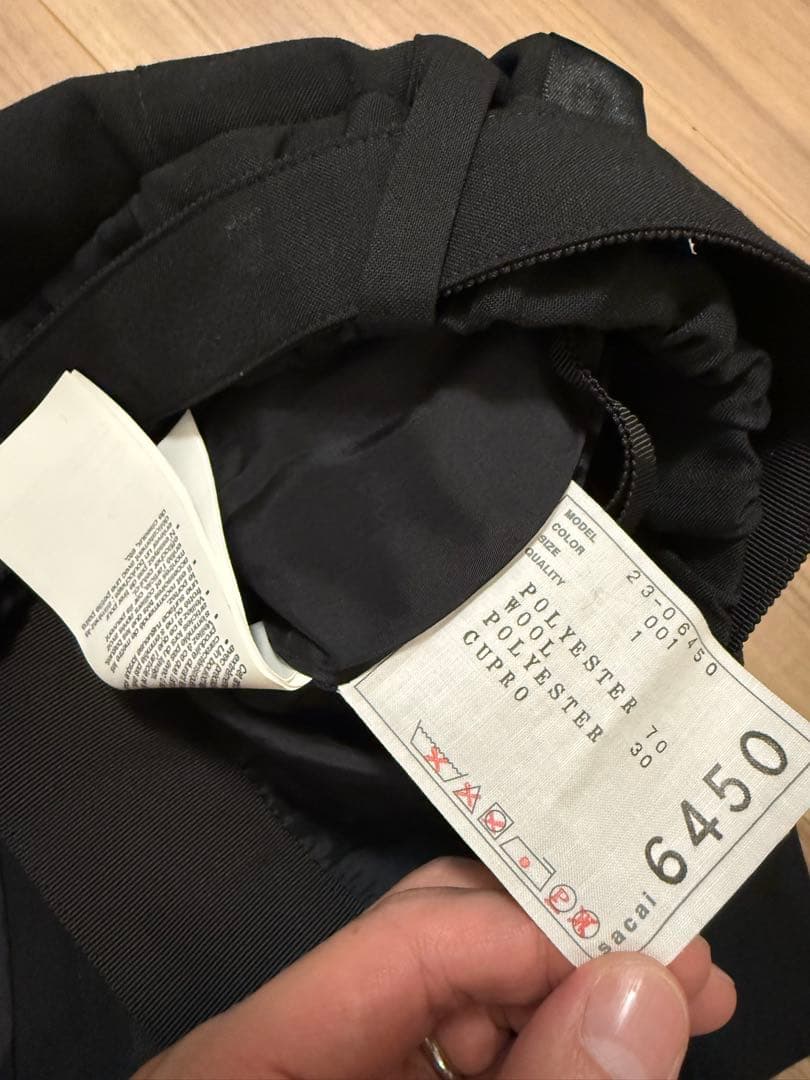 SACAI サカイ ブラックショートパンツ