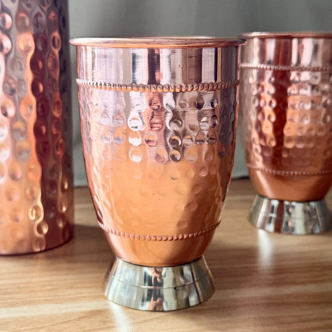 値下げ価格　銅製1L水筒と2個カップセット