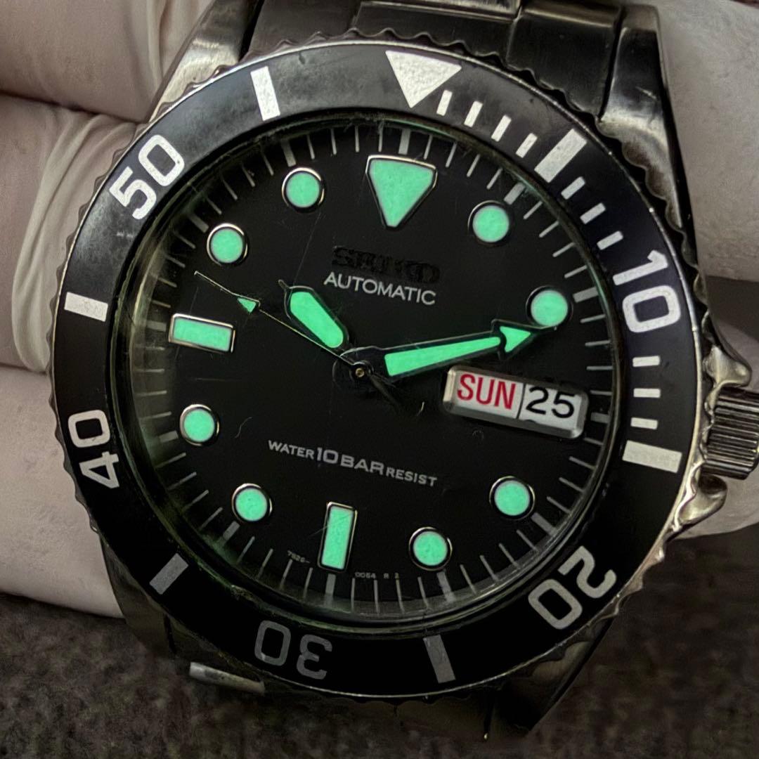 【美品/稼働品】セイコー ダイバーズ オートマチック 腕時計 7S26-0050
