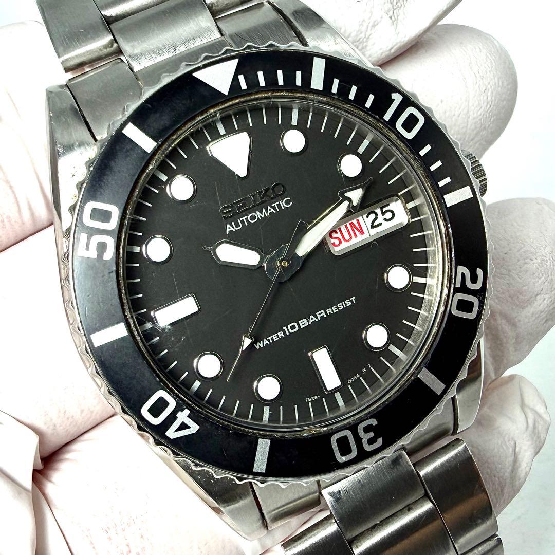 【美品/稼働品】セイコー ダイバーズ オートマチック 腕時計 7S26-0050