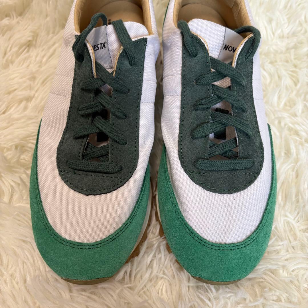 美品　ノヴェスタ　マラソン　ランナー　トレイル　スニーカー　グリーン　38