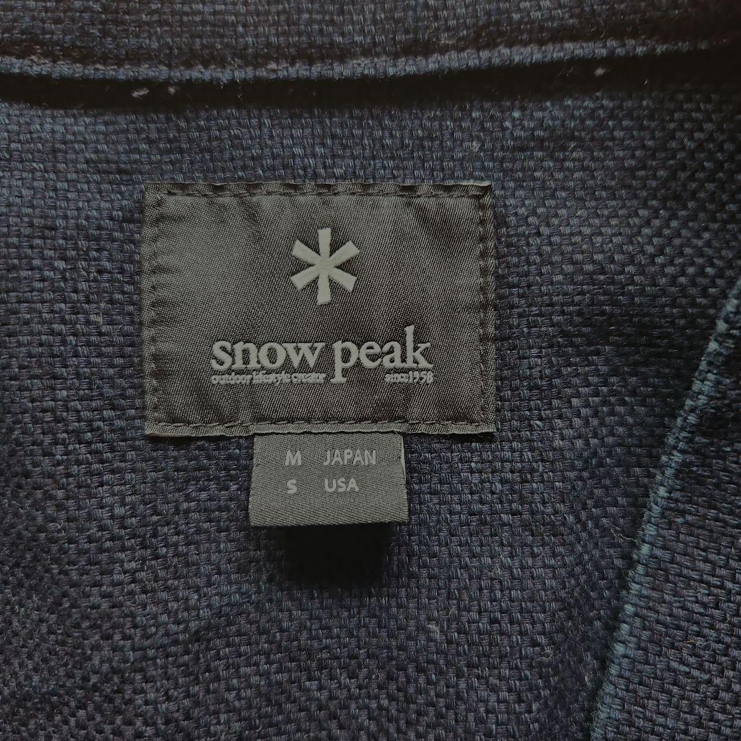 スノーピーク　どてら　藍染　インディゴ　 カーディガン風ジャケット