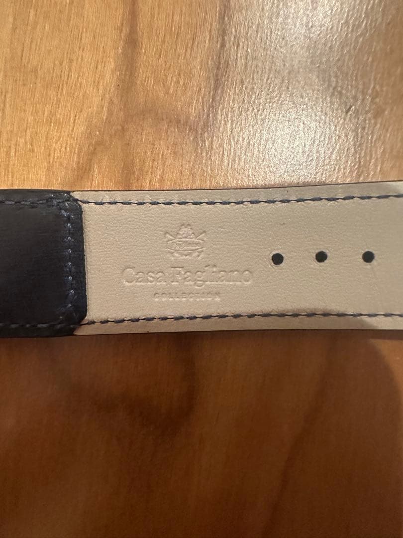 梵さま【ほぼ未使用】ジャガールクルト純正ダークブルー(カーサ・ファリアーノ)