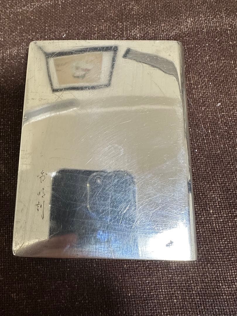 純銀950刻印　煙草入れ　シガレットケース　金工　骨董古美術