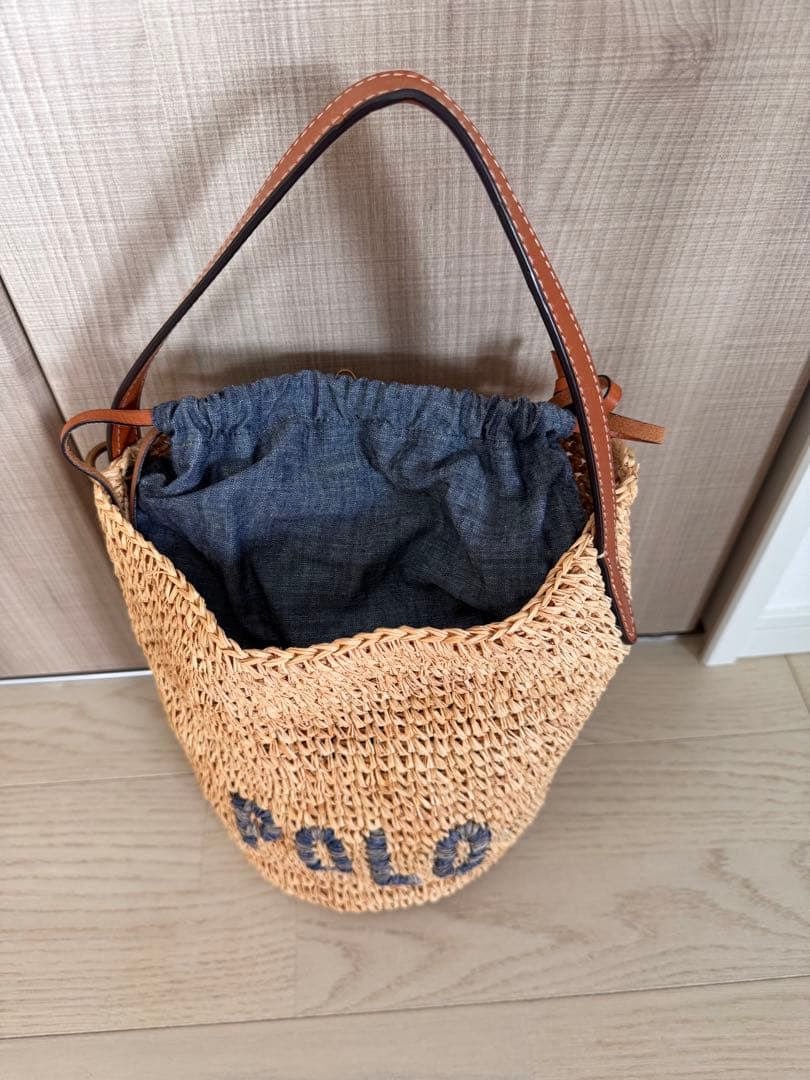 【美品】 ラルフローレンかごバッグ