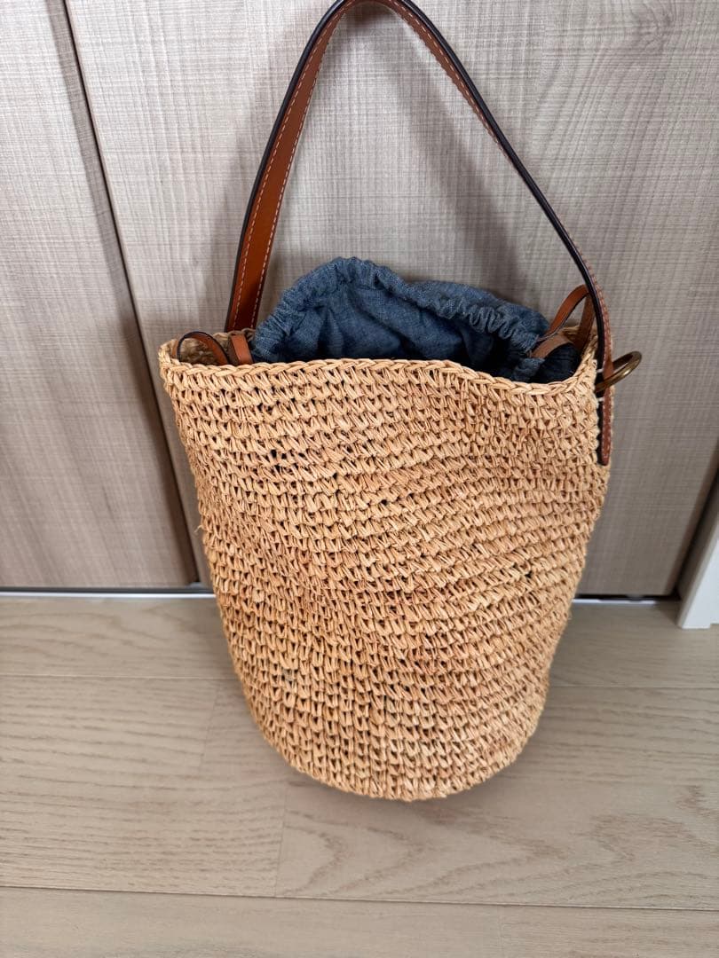 【美品】 ラルフローレンかごバッグ