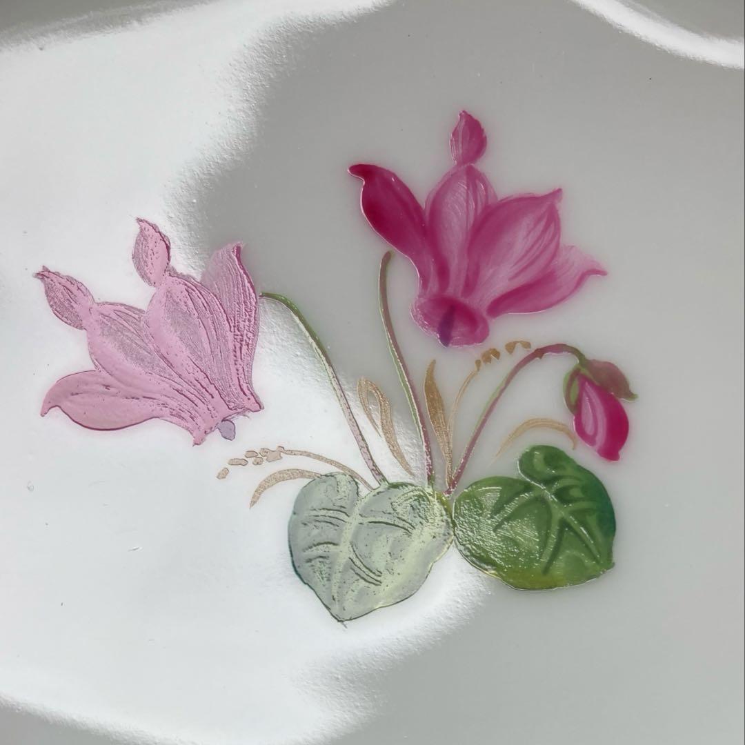 AUGARTEN アウガルテン フラワー 絵変り 金彩 プレート 4枚セット