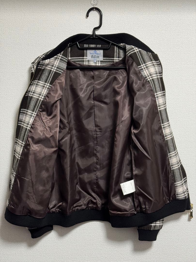 【Vivienne Westwood】インポート チェック MA-1 ブルゾン
