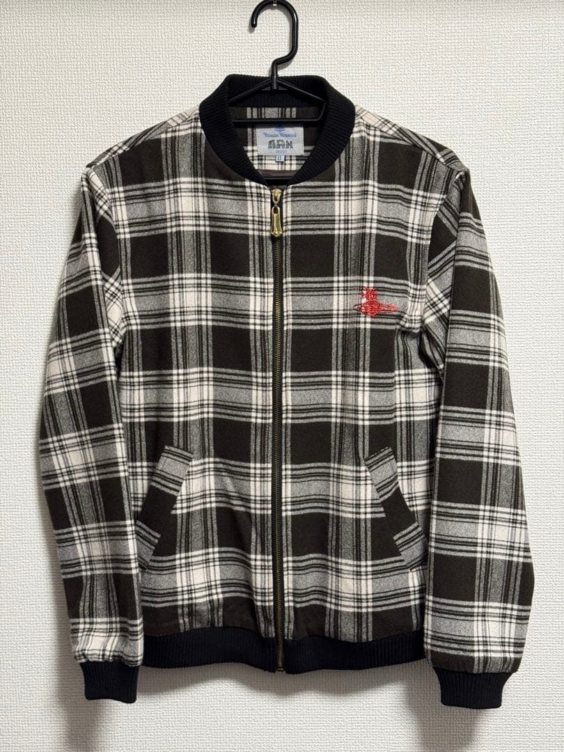 【Vivienne Westwood】インポート チェック MA-1 ブルゾン