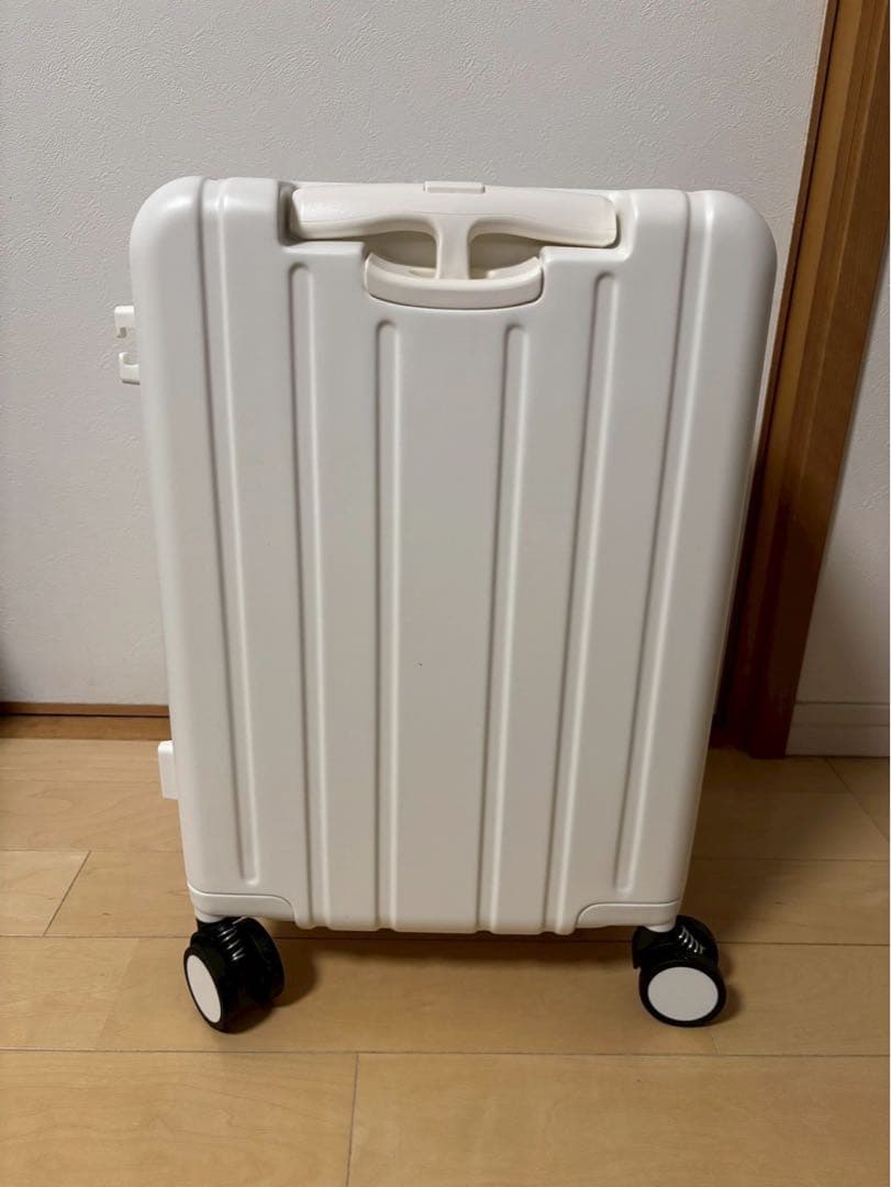 スーツケース 子どもが乗れる キャリーケース 40ℓ 機内持ち込み可 ベージュ