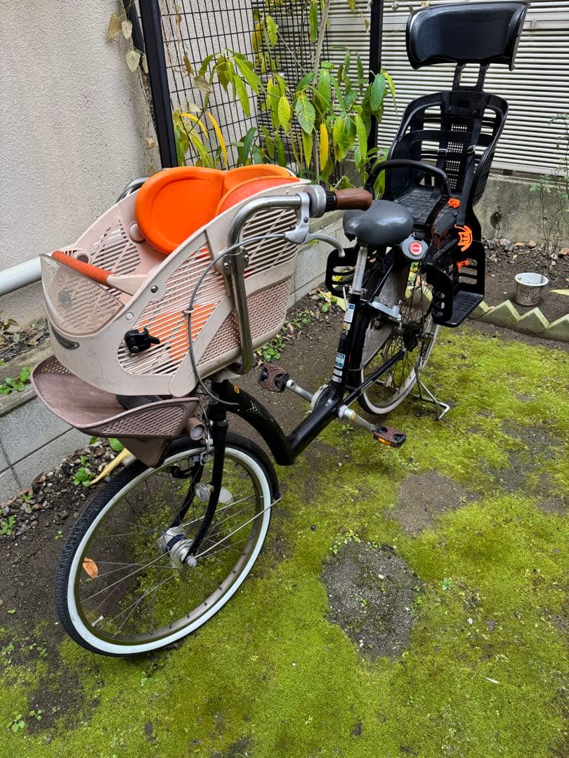 Bridgestone 前後チャイルドシート付きシティサイクル 26インチ