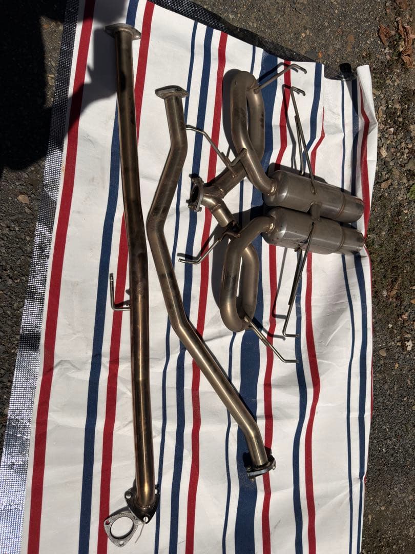 シビックFK7 ロッソモデロ　マフラーセット　中間パイプ付き