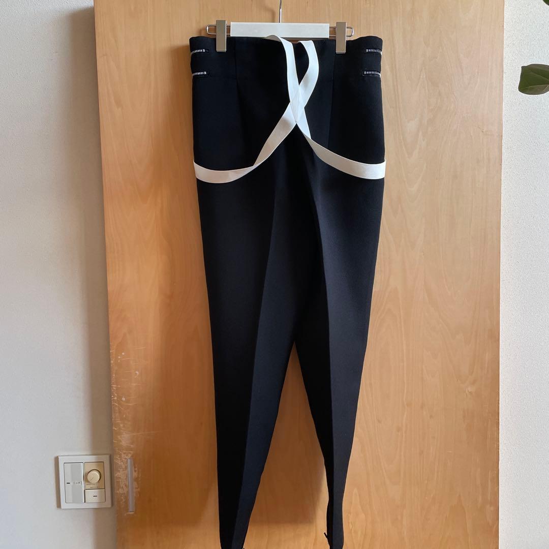 fumika uchida サスペンダーパンツ36 フミカウチダ　黒