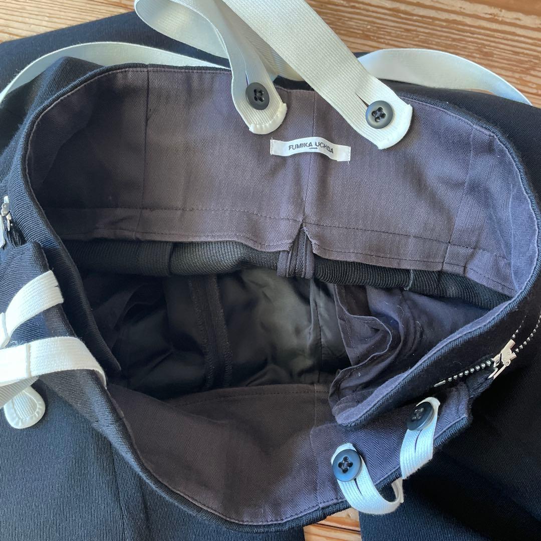 fumika uchida サスペンダーパンツ36 フミカウチダ　黒