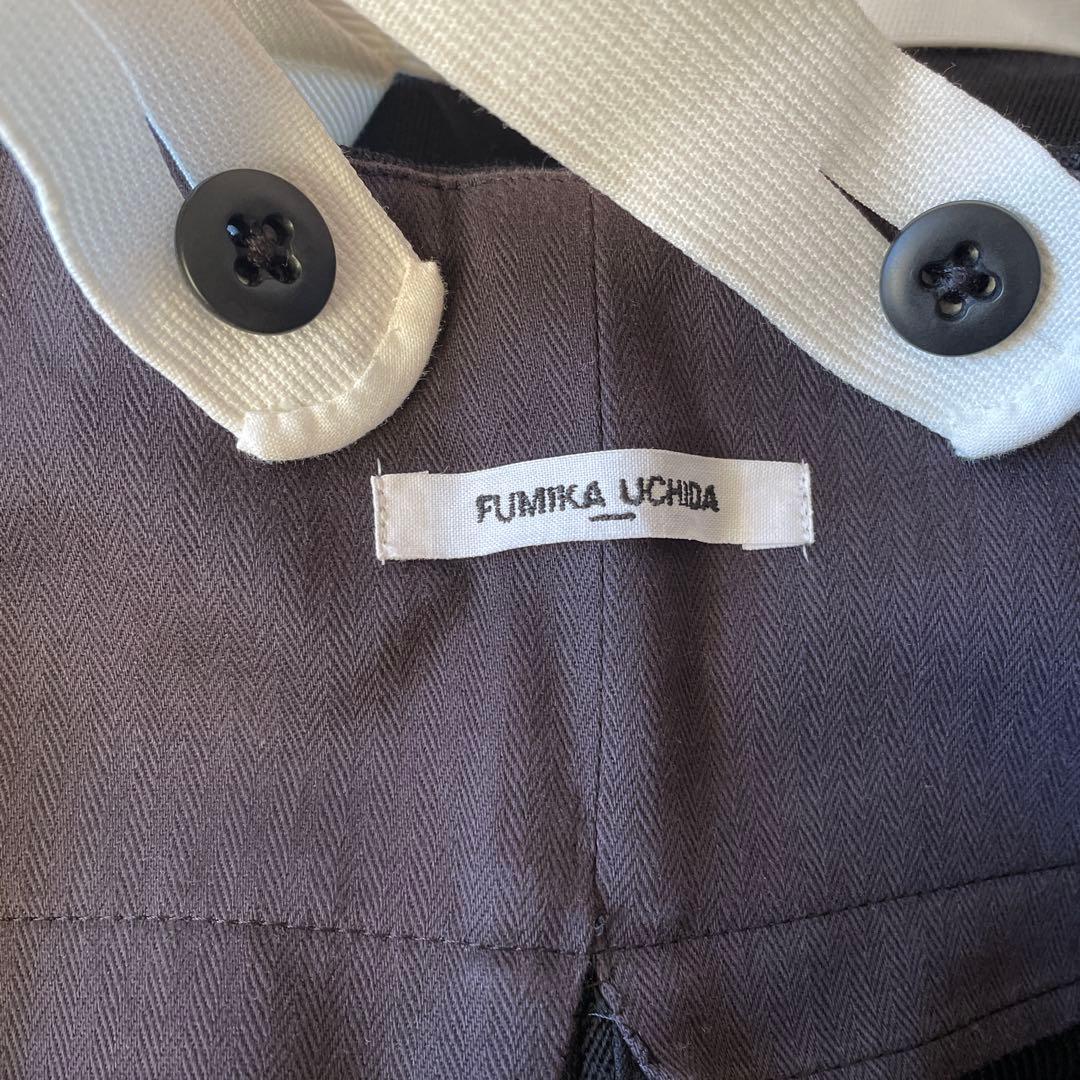 fumika uchida サスペンダーパンツ36 フミカウチダ　黒