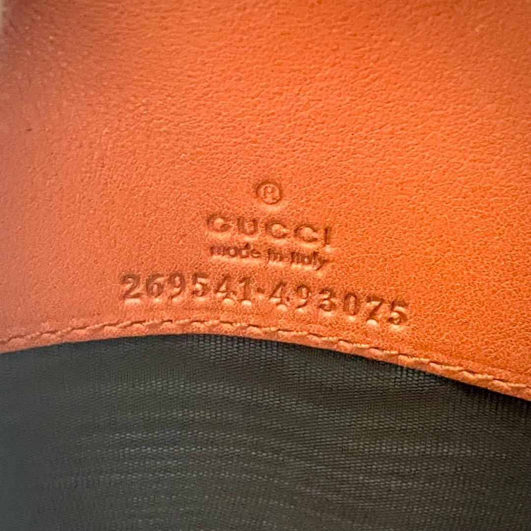 GUCCI グッチ グッチシマ GGメタルロゴプレート　長財布　美品0118-④