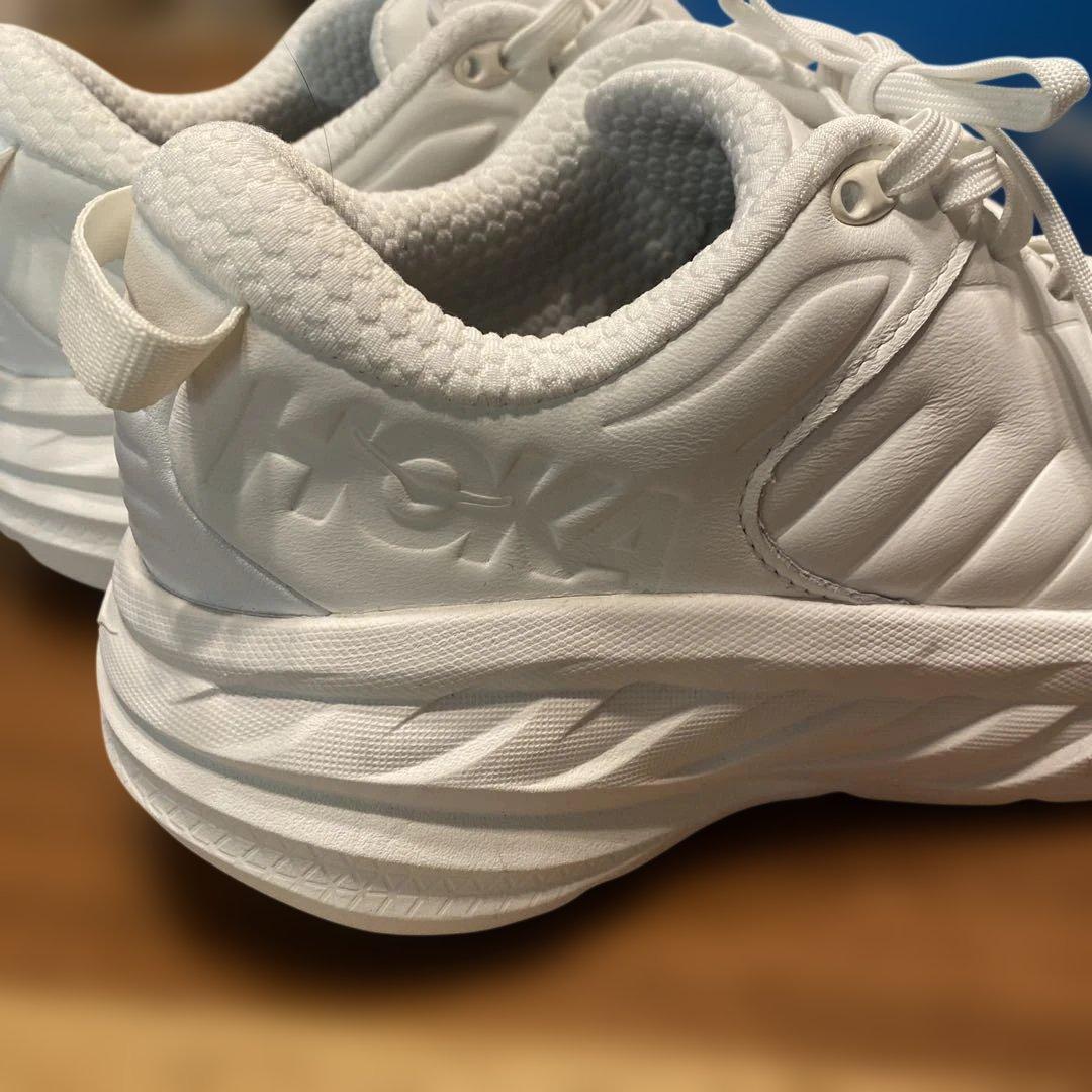 HOKA ONEONE ホカ　レザー　BONDI SR 24.5 フロスト