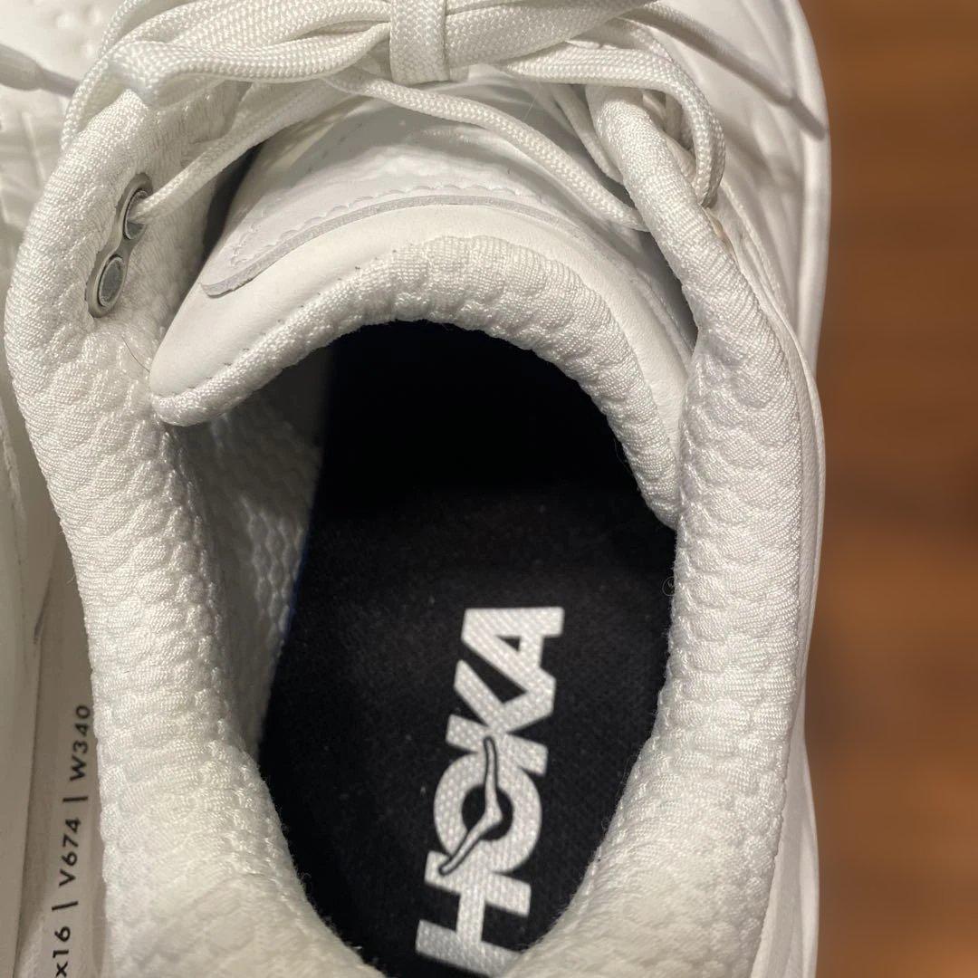 HOKA ONEONE ホカ　レザー　BONDI SR 24.5 フロスト