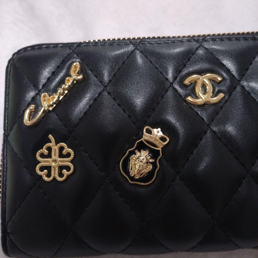 栗*様 【新品·未使用】ノベルティブラック キルティング 長財布