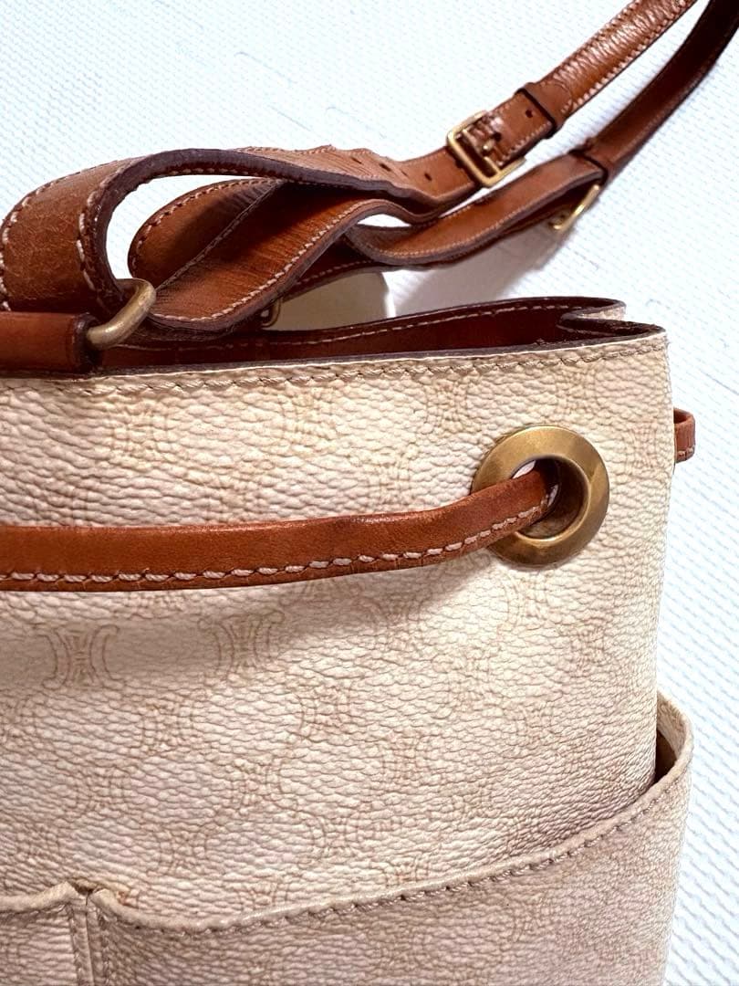 CELENEオールドセリーヌマカダム柄　　　　　　　　　　ショルダーバッグ巾着型