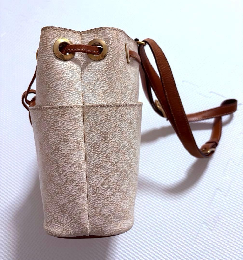 CELENEオールドセリーヌマカダム柄　　　　　　　　　　ショルダーバッグ巾着型