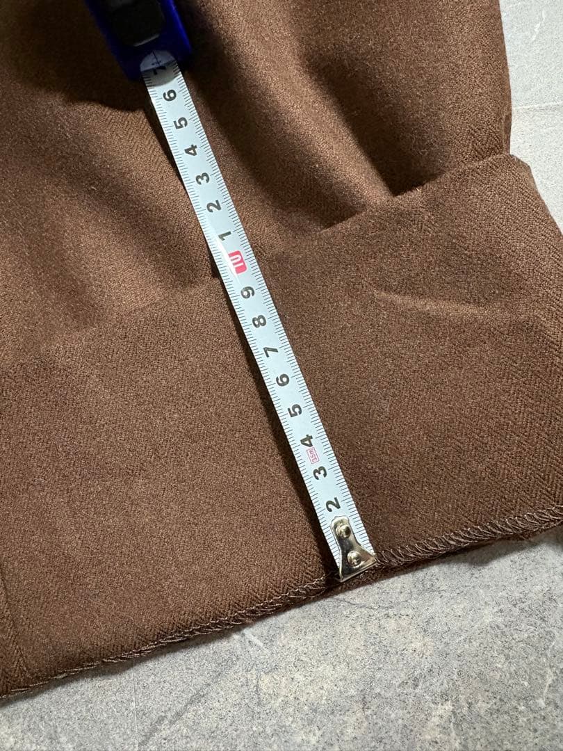 パンツ PAPAS wool cashmere 3tuck wide slacks XL