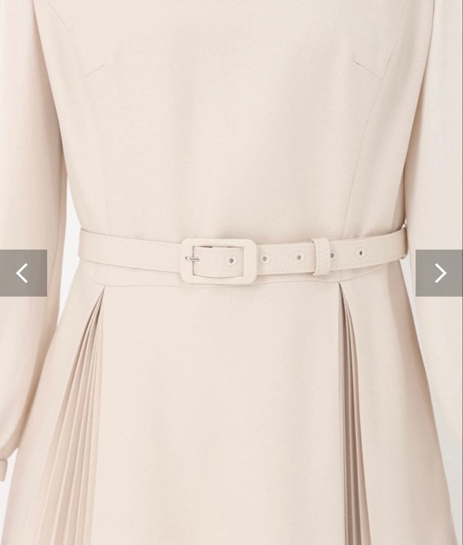 STRAWBERRY-FIELDS ダブルプリーツワンピース