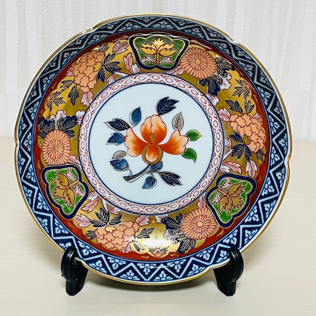 有田焼 日肥其泉 昭和年製 極錦金彩 古伊万里様式 皿 14.5cm 5枚セット